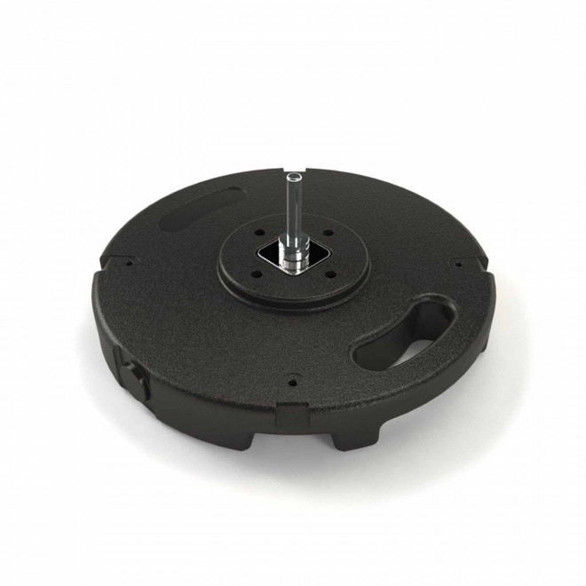 DRAPEAU PERSONNALISÉ ORIFLAMME PLUME + SOCLE EN BÉTON/PVC 'DRAPUS'