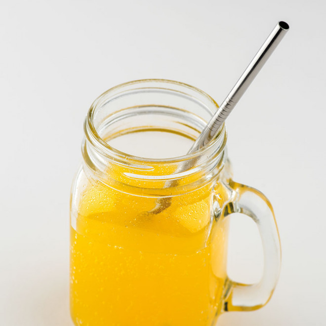 PAILLE PERSONNALISÉE EN INOX  'POULI'