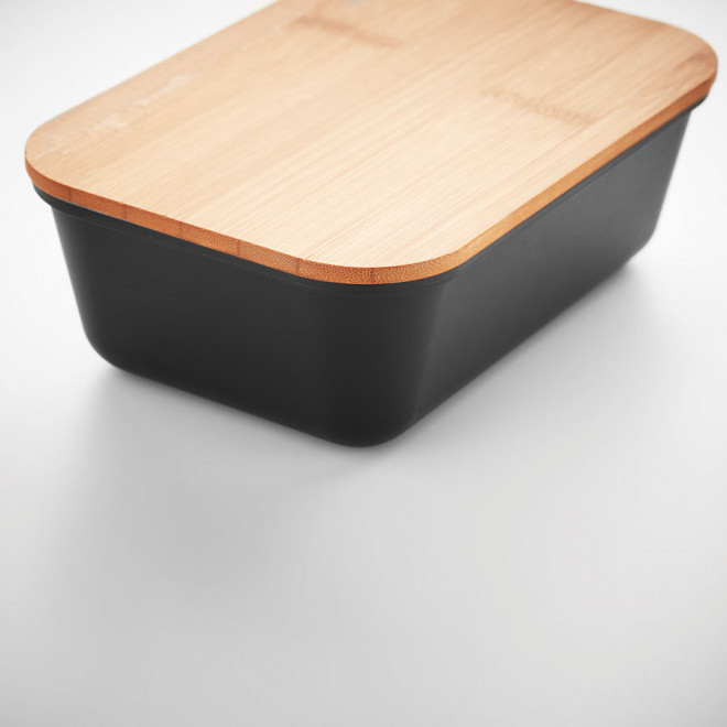 LUNCH BOX PERSONNALISABLE COUVERCLE EN BAMBOU 'BUCATI'