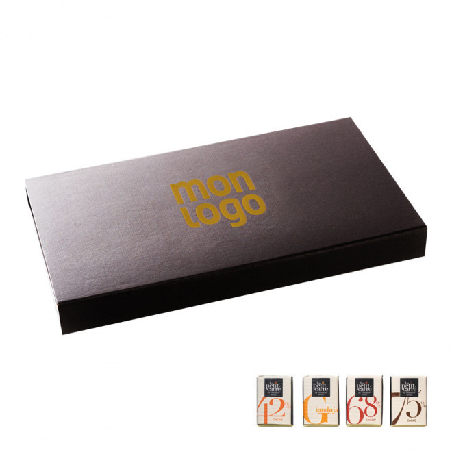 COFFRET PERSONNALISÉ DE 48 CARRÉS DE CHOCOLAT LPCC® 'TENTATION'