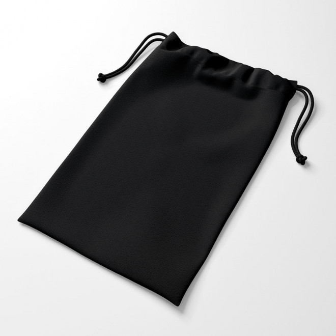 POCHETTE PERSONNALISABLE EN COTON NOIR OU BLANC 130G/M² 'SAKOULA