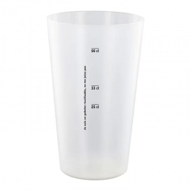 GOBELET MIF RÉUTILISABLE PERSONNALISÉ 60 CL 'CUPY'