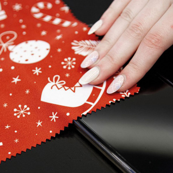 LOT DE 100 LINGETTES MICROFIBRE PERSONNALISABLES 'ASCIUGA'   EXPEDITION EXPRESS 72H