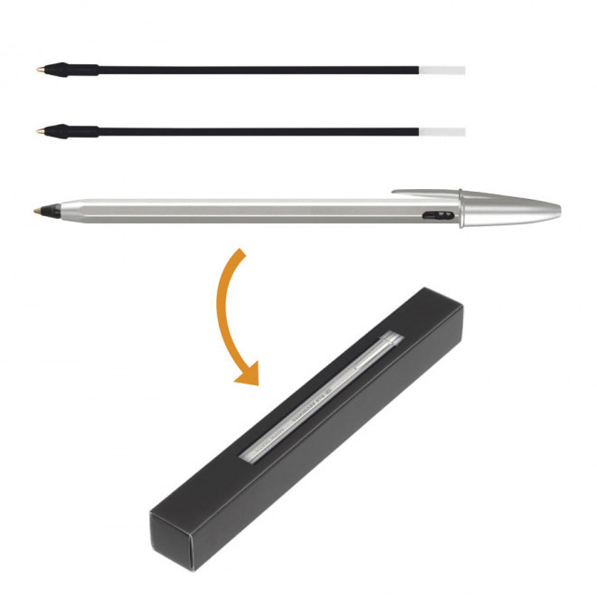 STYLO PERSONNALISÉ BIC® METAL CRYSTAL 'RE NEW'