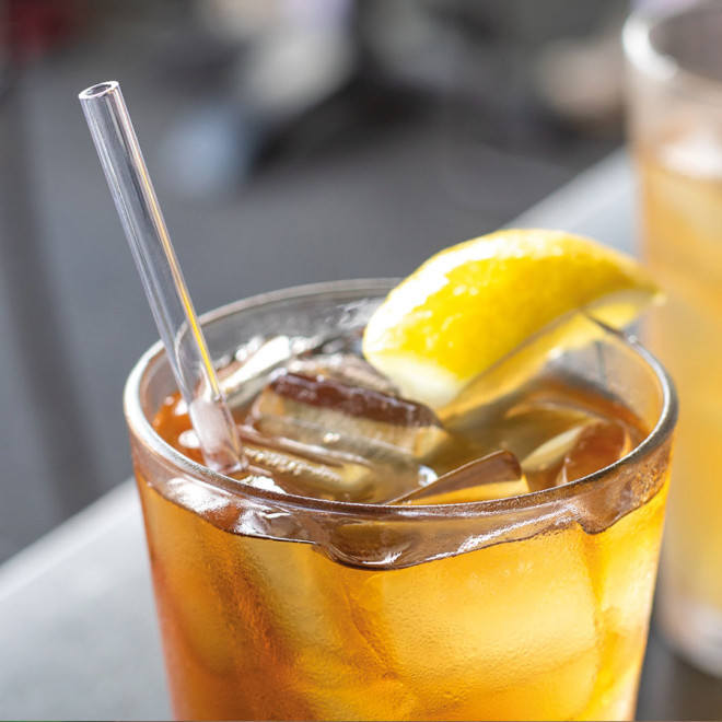 SET DE 2 PAILLES EN VERRE PERSONNALISÉES 'COUSI'