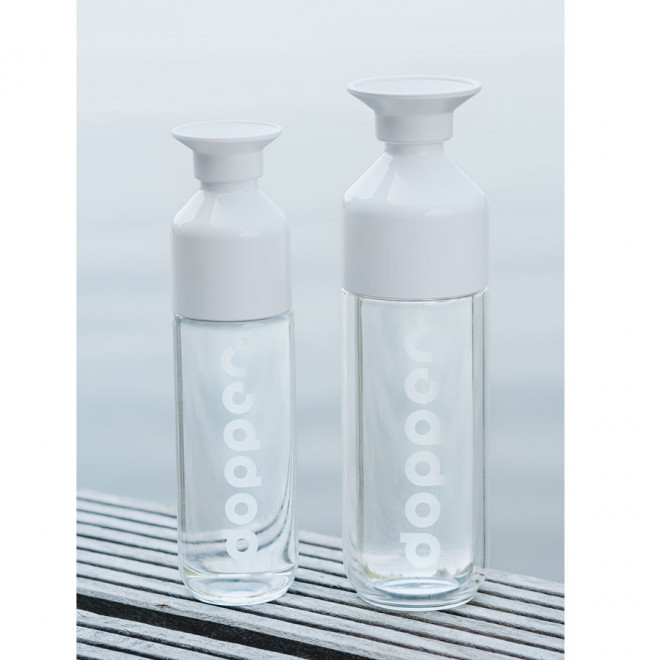 BOUTEILLE EN VERRE PERSONNALISÉE DOPPER VERRE® 400 ML 'LOSTRI'