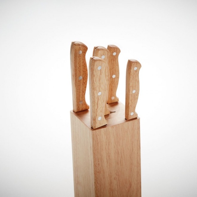SET DE COUTEAUX PERSONNALISABLE EN BOIS 'MESSER'