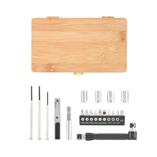 SET D'OUTILS PERSONNALISÉ EN BAMBOU 'TYKALU'