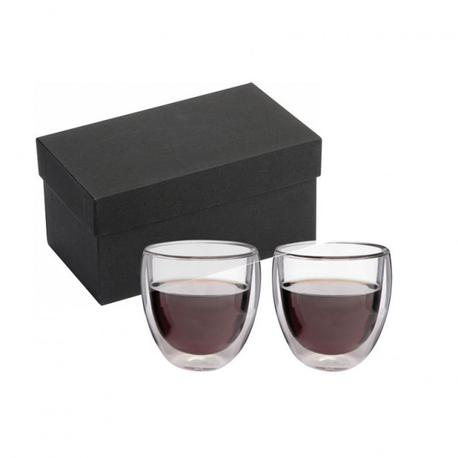 SET DE 2 TASSES À DOUBLE PAROI PERSONNALISABLE 'VODY' 