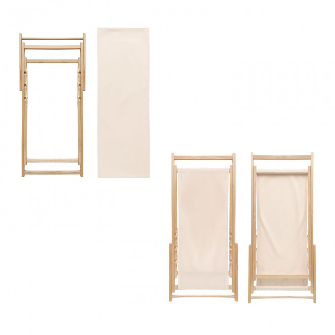 TRANSAT CHILIENNE PUBLICITAIRE EN BOIS 'SOLARO' 