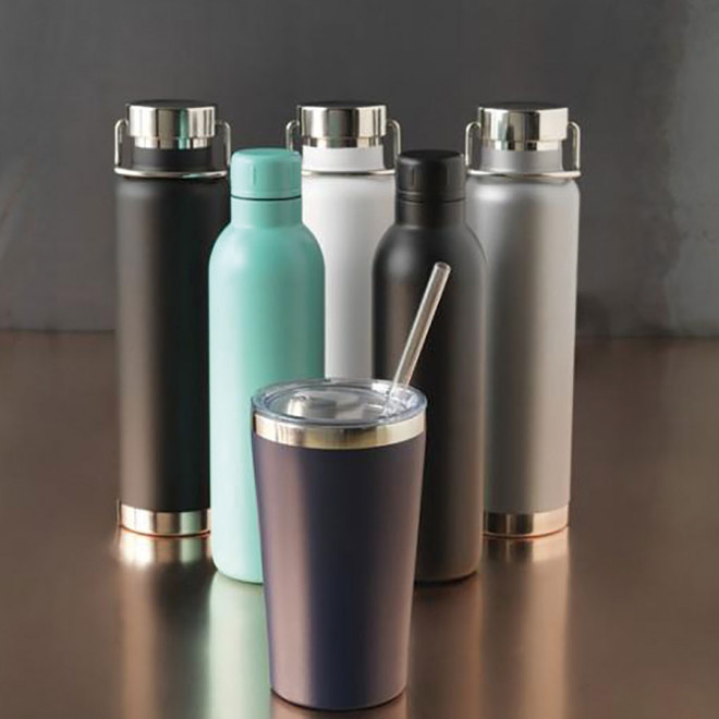 BOUTEILLE ISOTHERME PERSONNALISÉE 650ML 'ISAAC' 