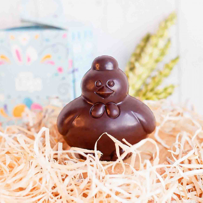 MOULAGE EN CHOCOLAT BIO NOIR OU AU LAIT PERSONNALISÉ LPCC® 'CHOCO'