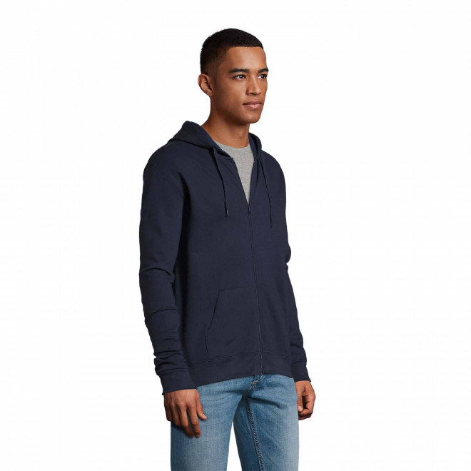 SWEAT ZIPPÉ PERSONNALISÉ À CAPUCHE MIXTE 'STONE'   FABRICATION RAPIDE 4J