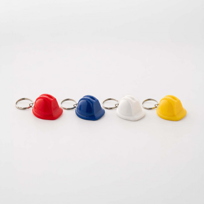 PORTE CLÉS PERSONNALISÉ EN FORME DE CASQUE DE CHANTIER 'KASKI'