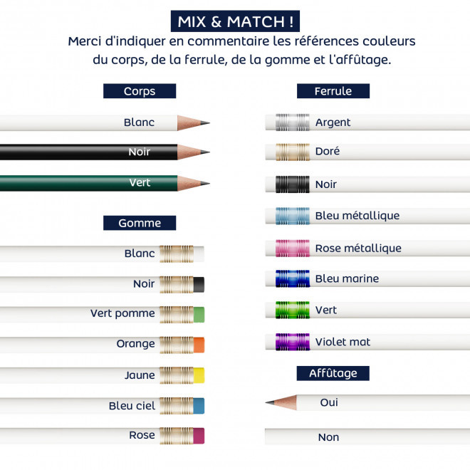 CRAYON PERSONNALISÉ AVEC GOMME BIC® EVOLUTION® 'ECOLUTIONS'