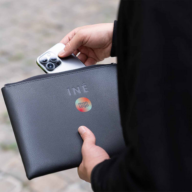 POCHETTE PERSONNALISÉE POUR TABLETTE EN CUIR 'DUIR'