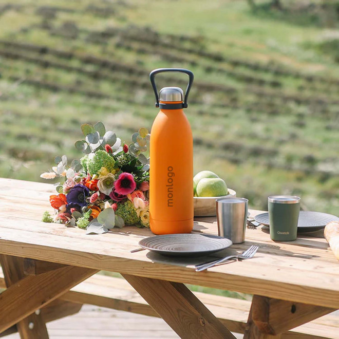 BOUTEILLE ISOTHERME PERSONNALISABLE INOX '1,5L QWETCH®'
