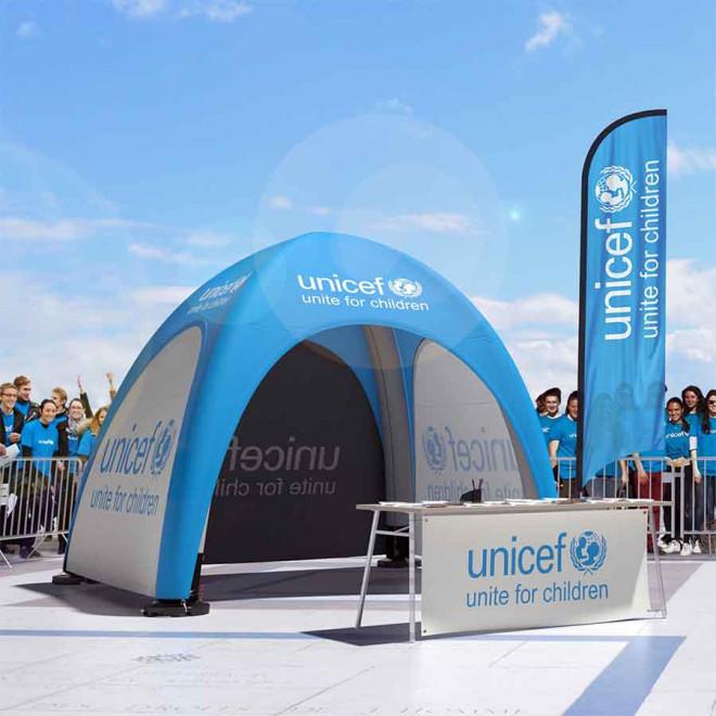 BARNUM GONFLABLE PERSONNALISABLE 4X4M 'INUITE'