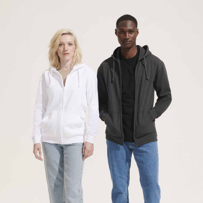 SWEAT ZIPPE PERSONNALISABLE CAPUCHE MIXTE 'CARTER'