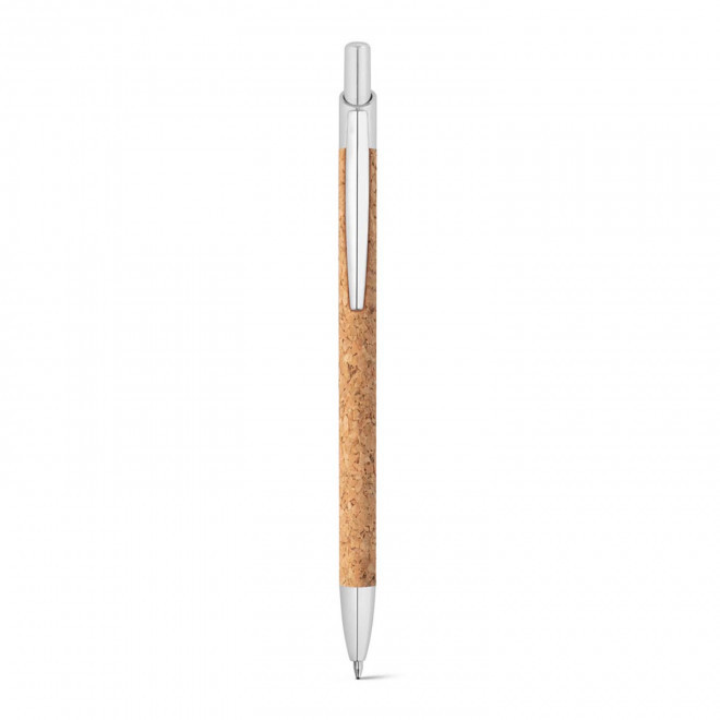 STYLO EN LIEGE PERSONNALISABLE 'NOSTRO METAL'