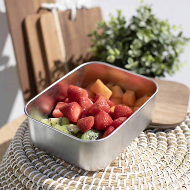 LUNCH BOX EN ACIER RECYCLE RCS PERSONNALISABLE 'DELIZIA'