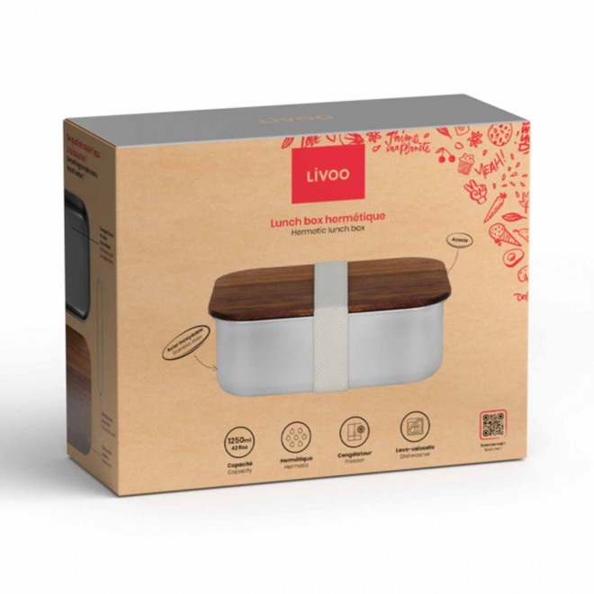 LUNCH BOX EN ACIER RECYCLE RCS PERSONNALISABLE 'DELIZIA'