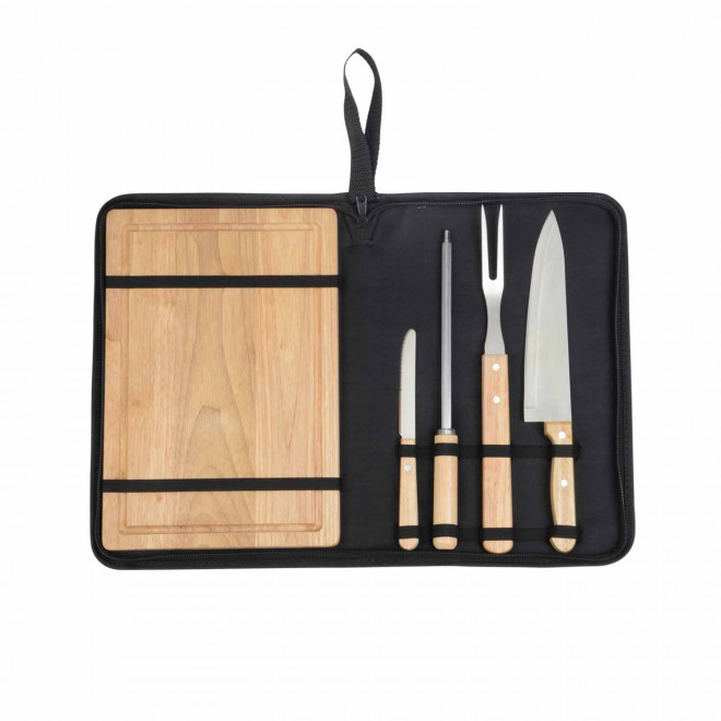 SET USTENSILES DECOUPE BARBECUE PERSONNALISABLE 'GRILO'