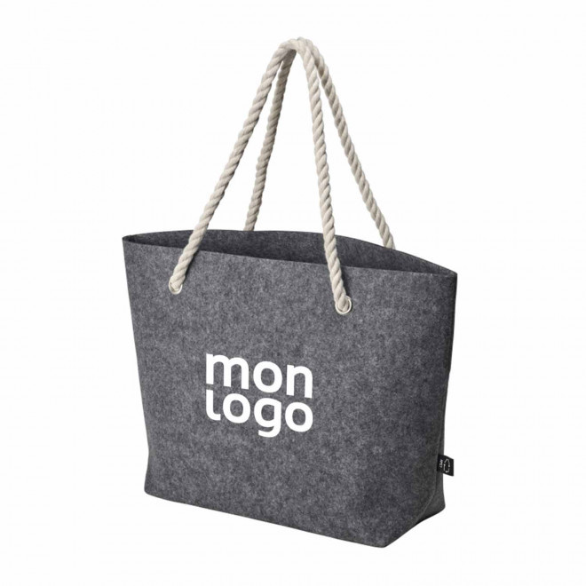SAC DE PLAGE PERSONNALISABLE EN FEUTRINE RPET 'TALMOS'