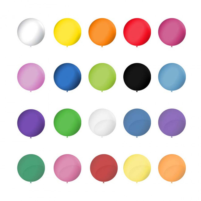 LOT DE 10 BALLONS DE BAUDRUCHE GÉANTS PERSONNALISÉS 'LUFTA'