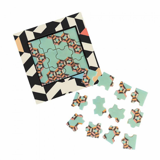 PUZZLE EN CHOCOLAT BLANC 12P PERSONNALISE 'CHOKO'