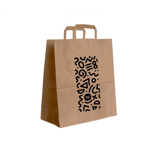 SAC ANSES PLATES KRAFT PERSONNALISABLE 'BLANPA'