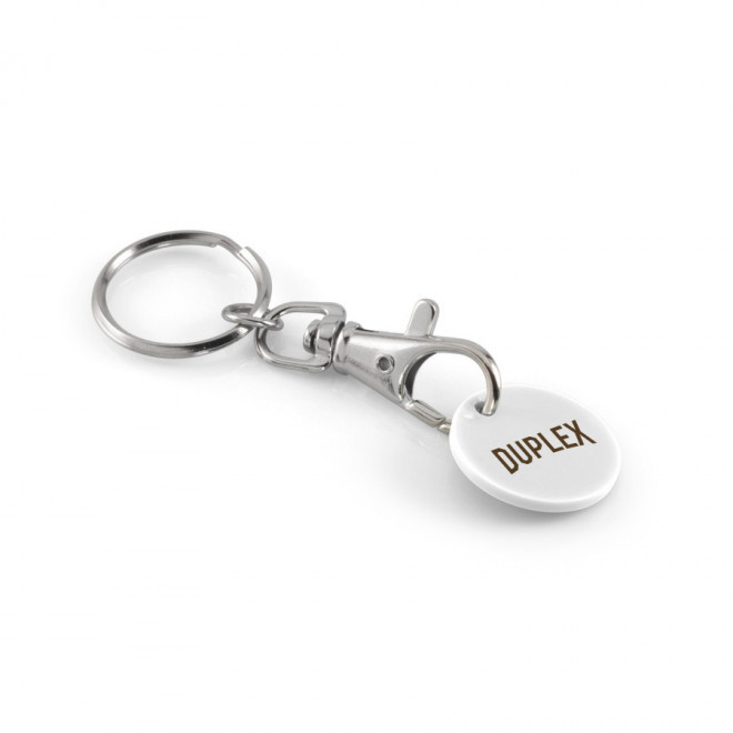 PORTE CLES PUBLICITAIRE AVEC MOUSQUETON 'SEGNA'