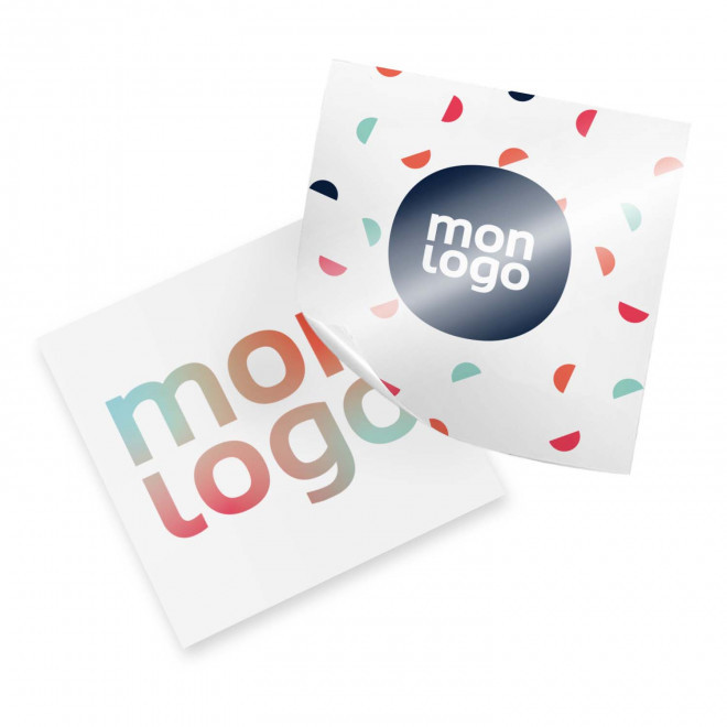 STICKERS CARRE VINYLE PUBLICITAIRE 'KLISTER'