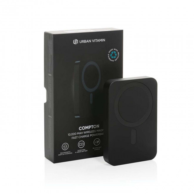 POWERBANK PERSONNALISABLE PLASTIQUE RECYCLE RCS 'ELEGANTI'