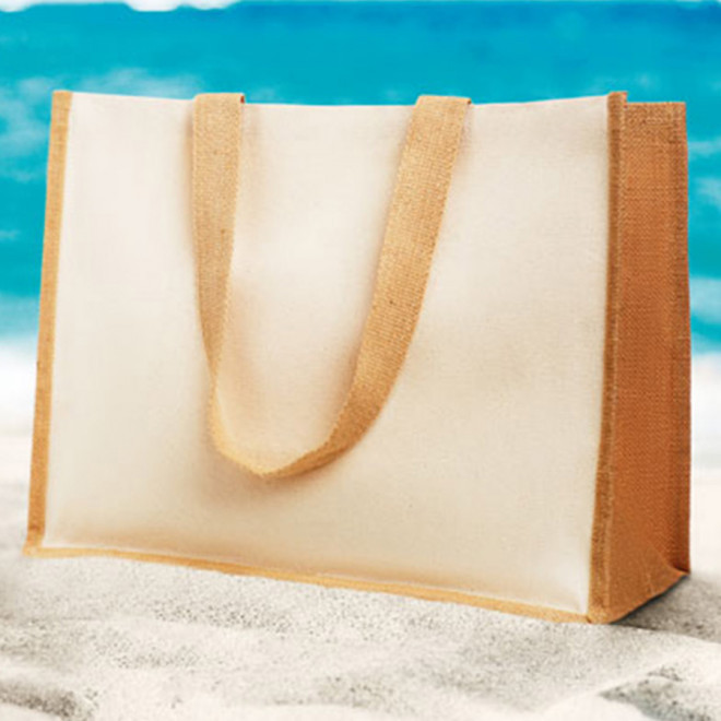 SAC PERSONNALISÉ EN JUTE/TOILE 'FIORI'