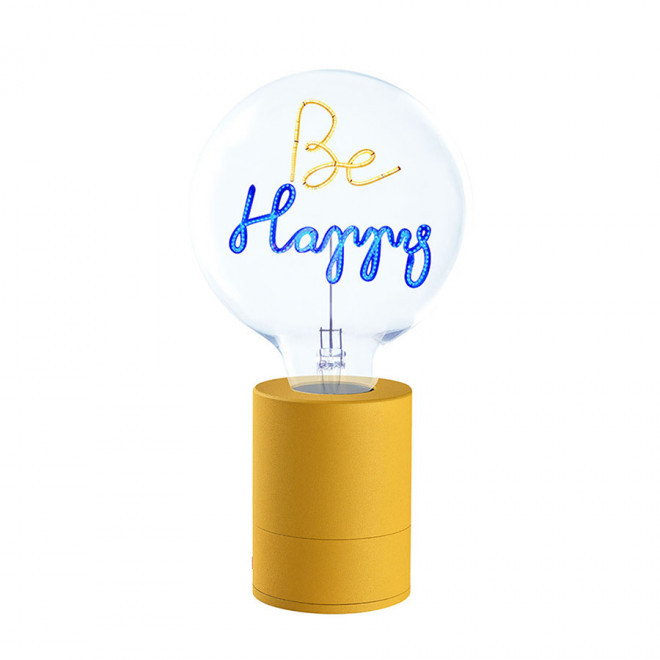 AMPOULE PERSONNALISEE 2 LIGNES 'LAMPUN'