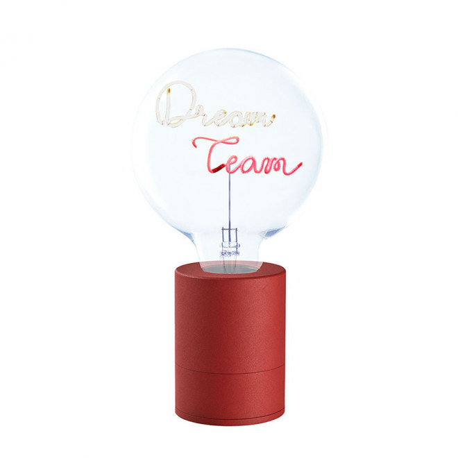 AMPOULE PERSONNALISEE 2 LIGNES 'LAMPUN'