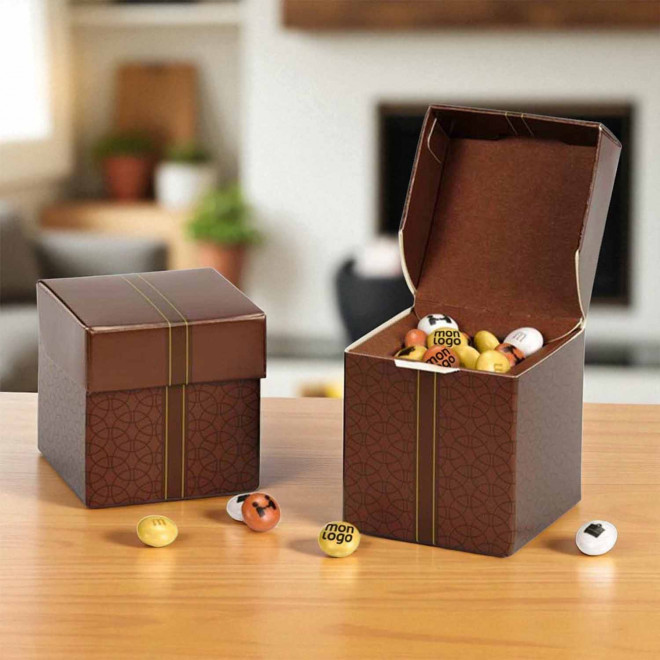 CUBE 50G DE M&M'S® PERSONNALISABLES