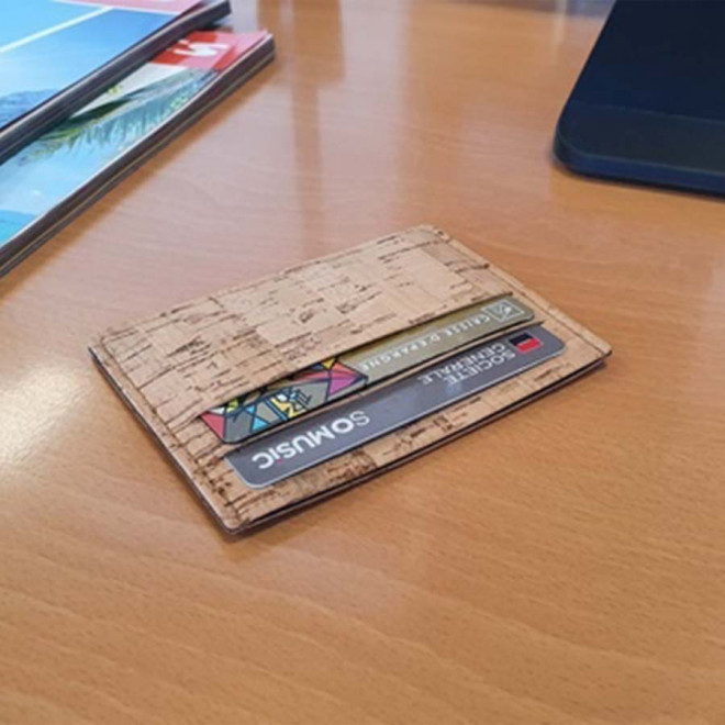 PORTE CARTES PERSONNALISÉ LIÈGE AKASHI® 'LAGUNE'