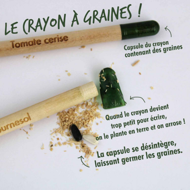CRAYON GRAINES PERSONNALISÉ CARTONNETTE 'POUSS'