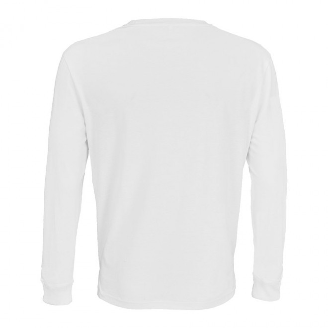 TEE SHIRT PERSONNALISÉ MANCHES LONGUES MIXTE BIO BLANC 'PIONEER LSL'