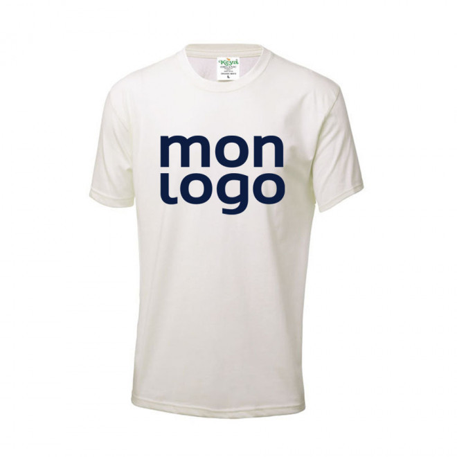TEE SHIRT PERSONNALISÉ HOMME NATURELLE 'NAYA BIO' 150 GR/M²