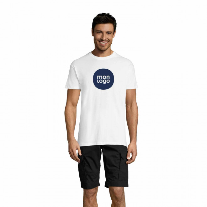 EXPRESS 72H   TEE SHIRT PUBLICITAIRE HOMME BLANC 'REGENT' 