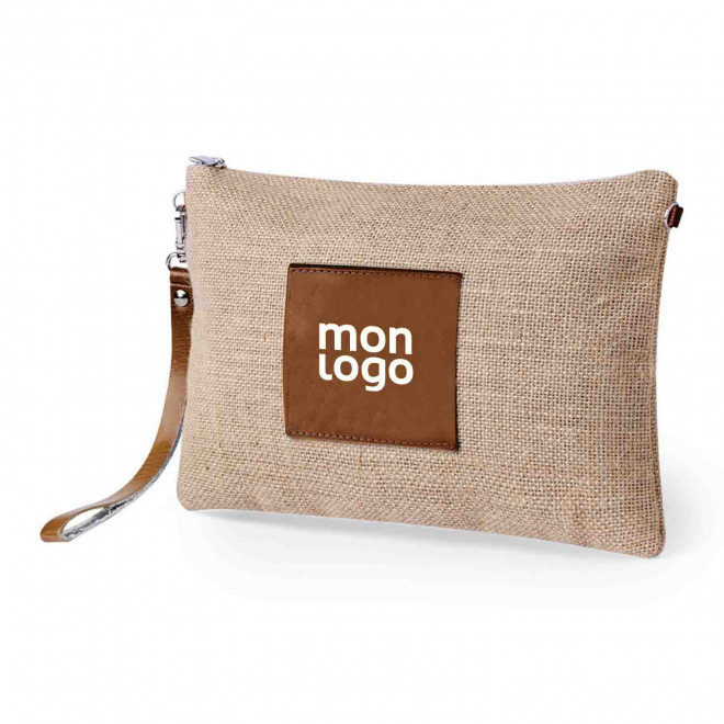 TROUSSE DE TOILLETTE JUTE PERSONNALISABLE 'SETI'