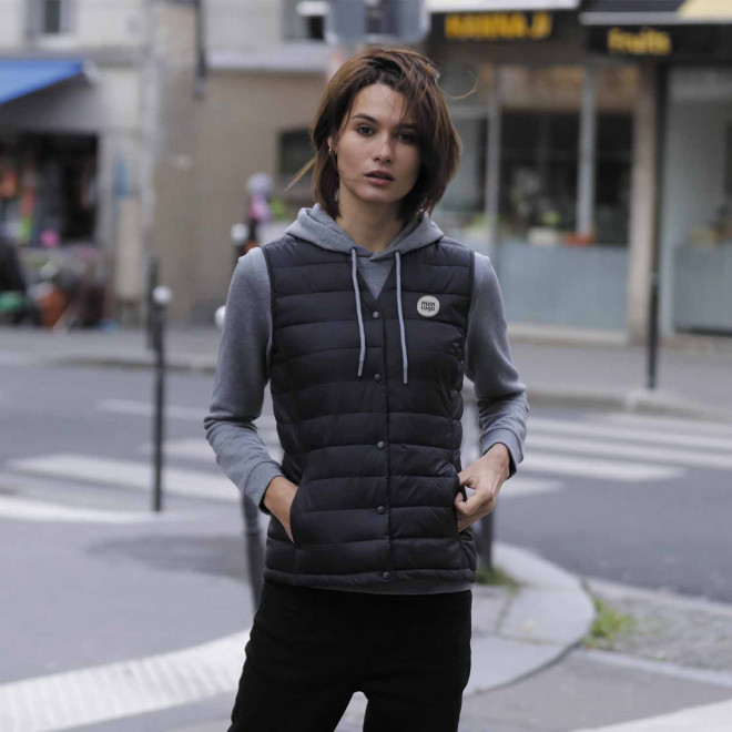 DOUDOUNE PERSONNALISABLE SANS MANCHE FEMME NEOBLU® 'ARTHUR'