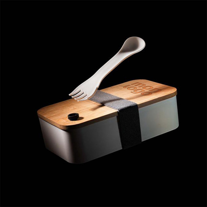 LUNCH BOX PUBLICITAIRE 'CURVIE PP RECYCLE BAMBOU'