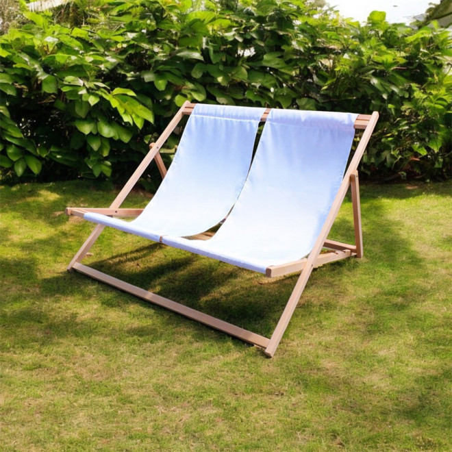 CHILIENNE PUBLICITAIRE AVEC DOUBLE TOILE 'DOBLO'