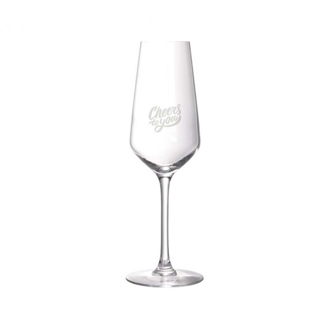 VERRE À CHAMPAGNE PUBLICITAIRE 'CHAMPY' 