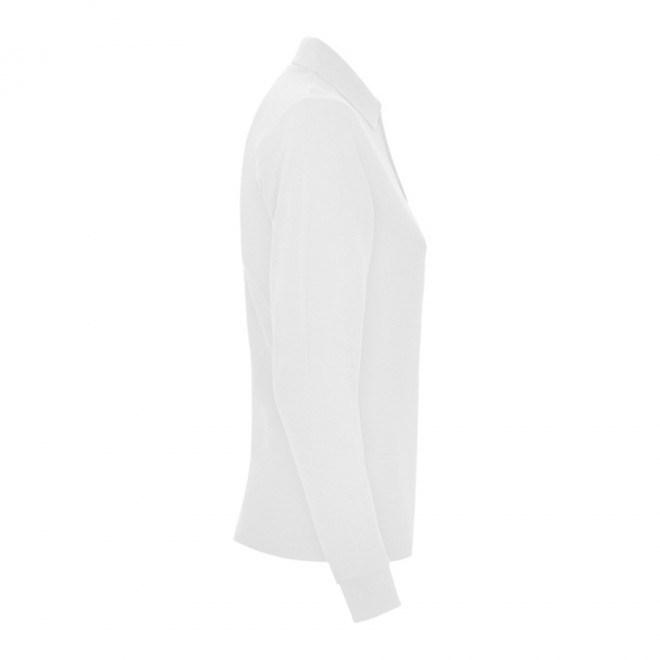 POLO PERSONNALISABLE ML FEMME BLANC 'ESTRELLO'