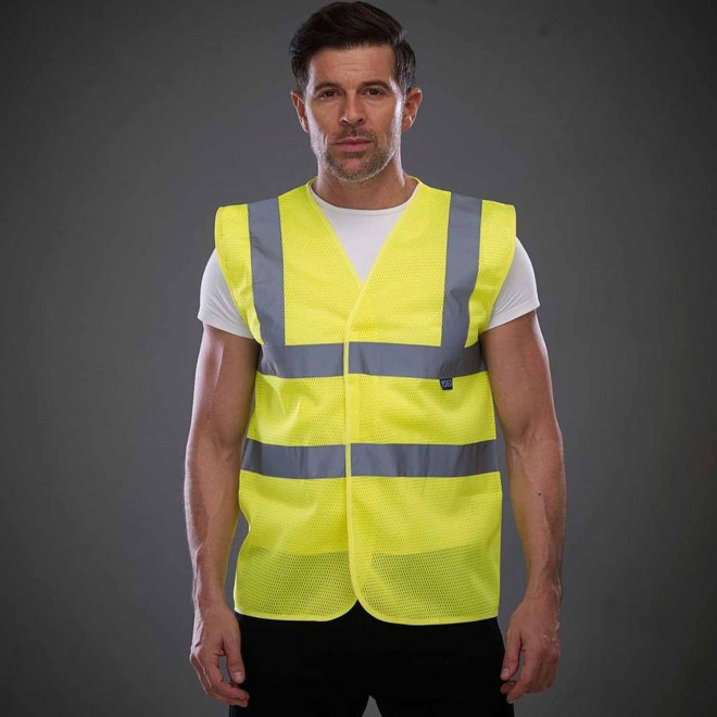 GILET DE SECURITE PERSONNALISABLE YOKO® 'ARMILLO RPET'
